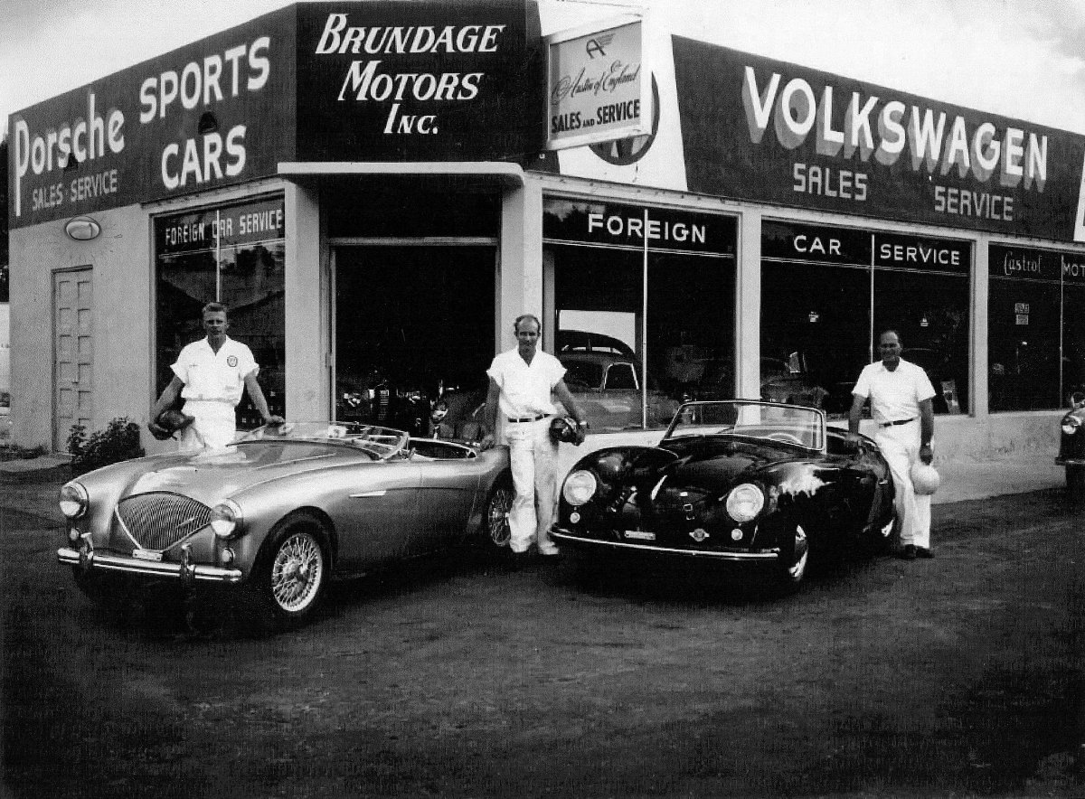 Brundage Motors storefront, Miami Springs, 1953